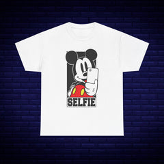 Mickey Mouse Selfie Unisex Heavy Cotton Tee