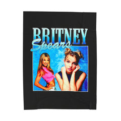 Britney Spears Retro Velveteen Plush Blanket - Nostalgic Throw for Fans