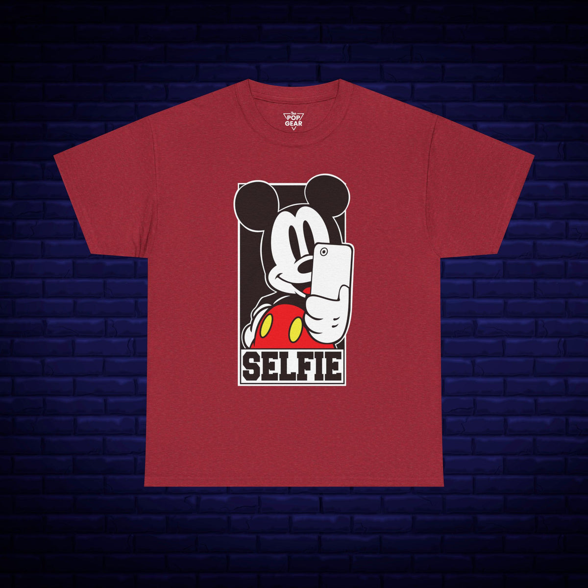Mickey Mouse Selfie Unisex Heavy Cotton Tee
