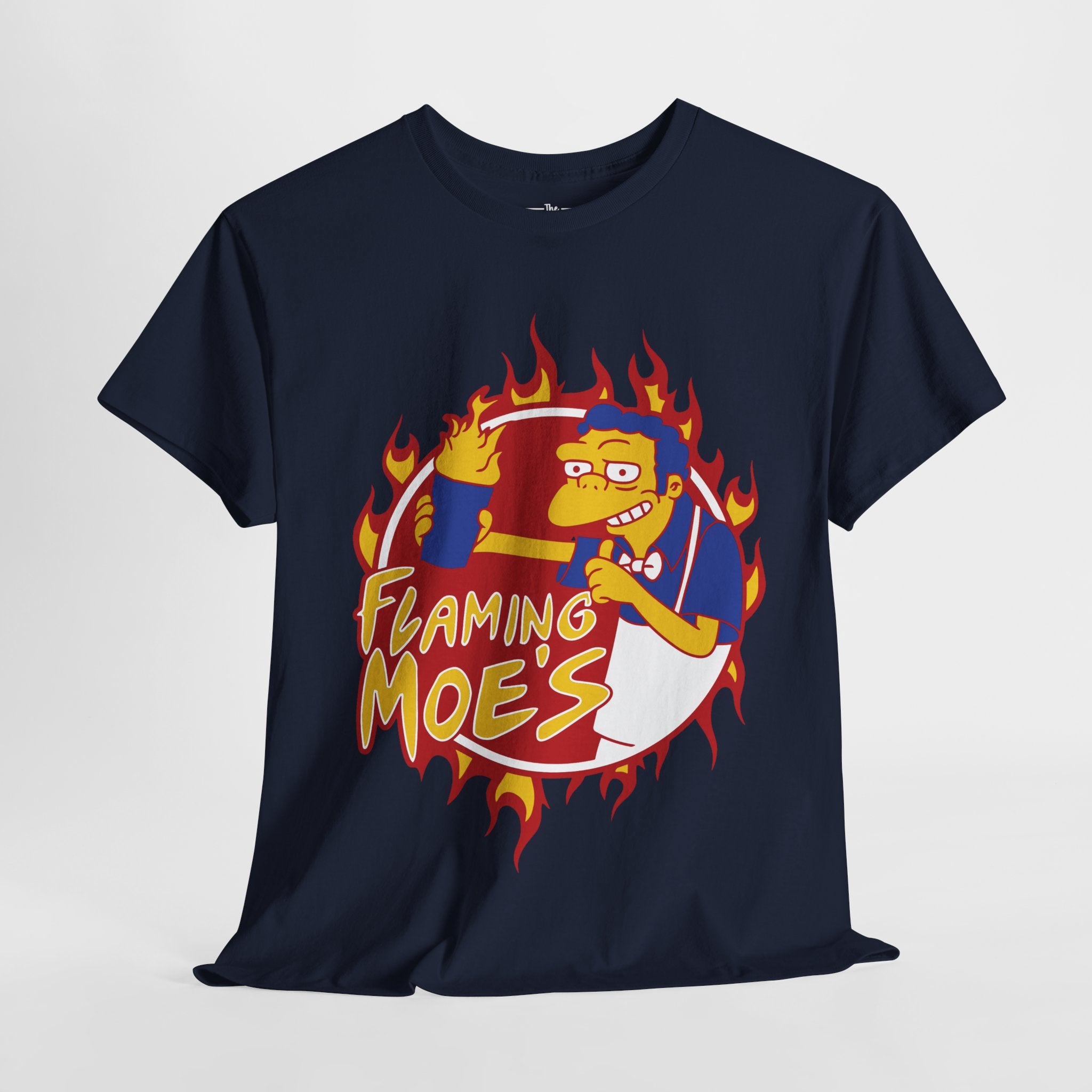 Flaming Moe's Unisex Heavy Cotton Tee - Fun Nostalgic T-Shirt for Fans
