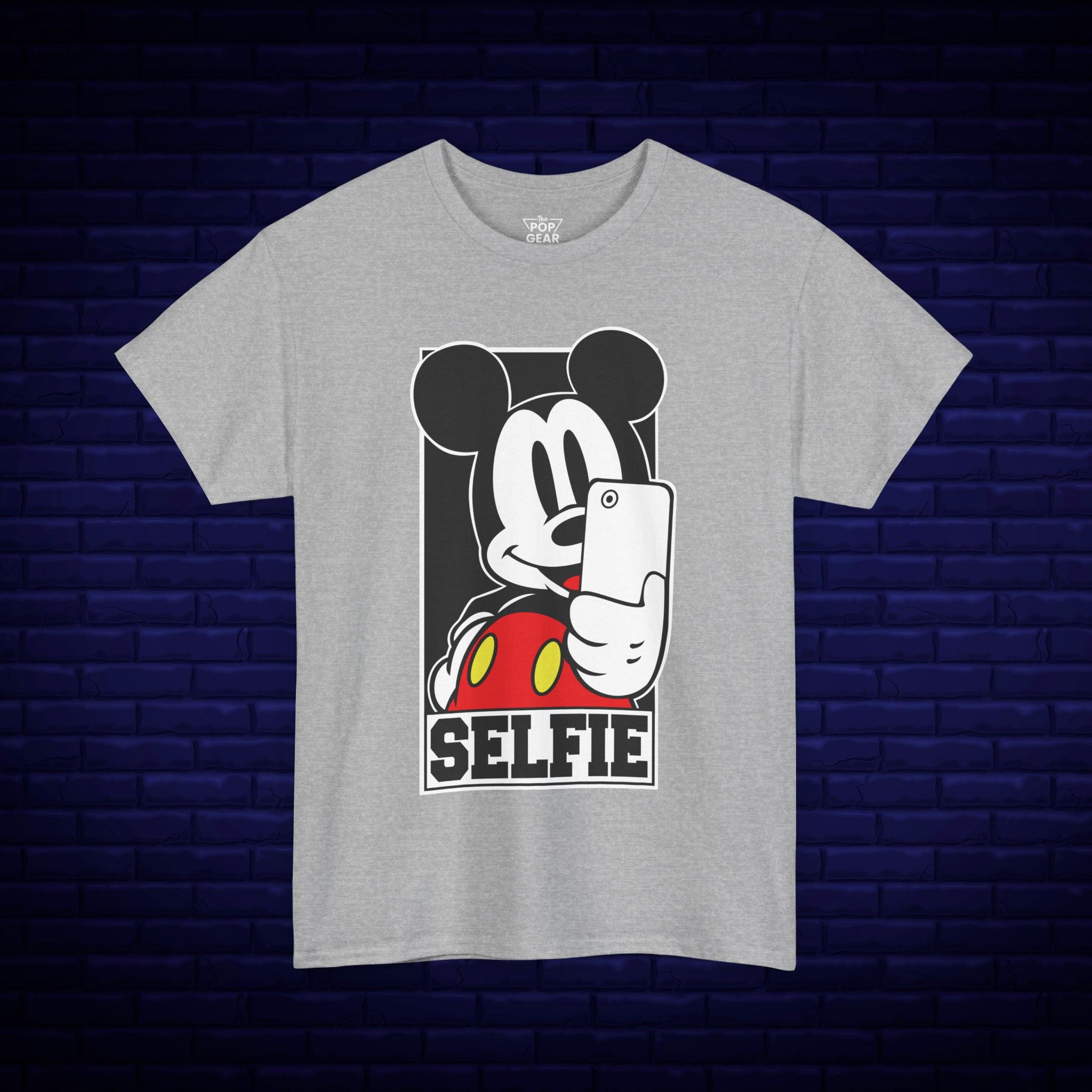 Mickey Mouse Selfie Unisex Heavy Cotton Tee