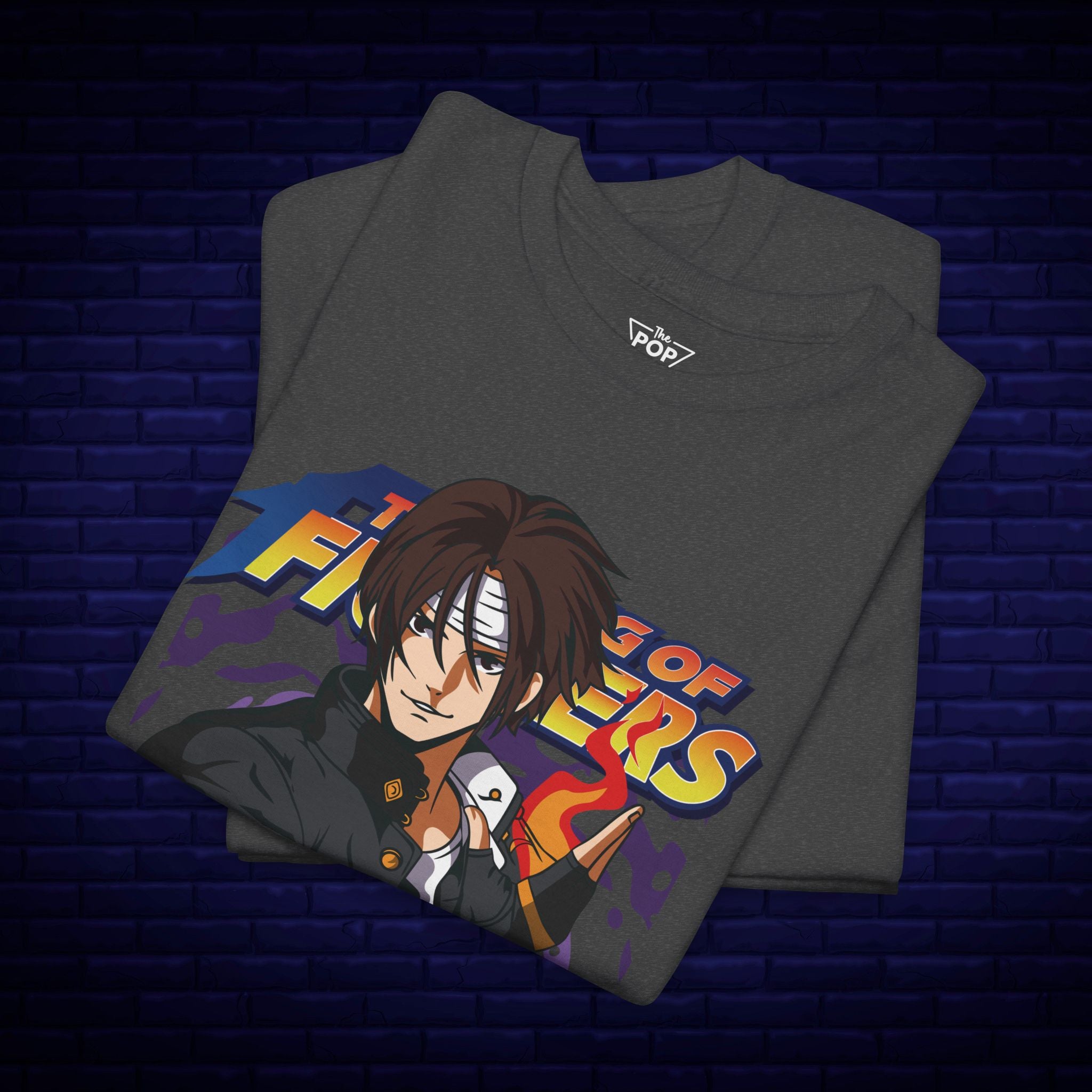 Kyo Kusanagi Graphic Tee - Unisex Heavy Cotton T-Shirt for Gamers