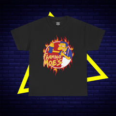 Flaming Moe's Unisex Heavy Cotton Tee - Fun Nostalgic T-Shirt for Fans
