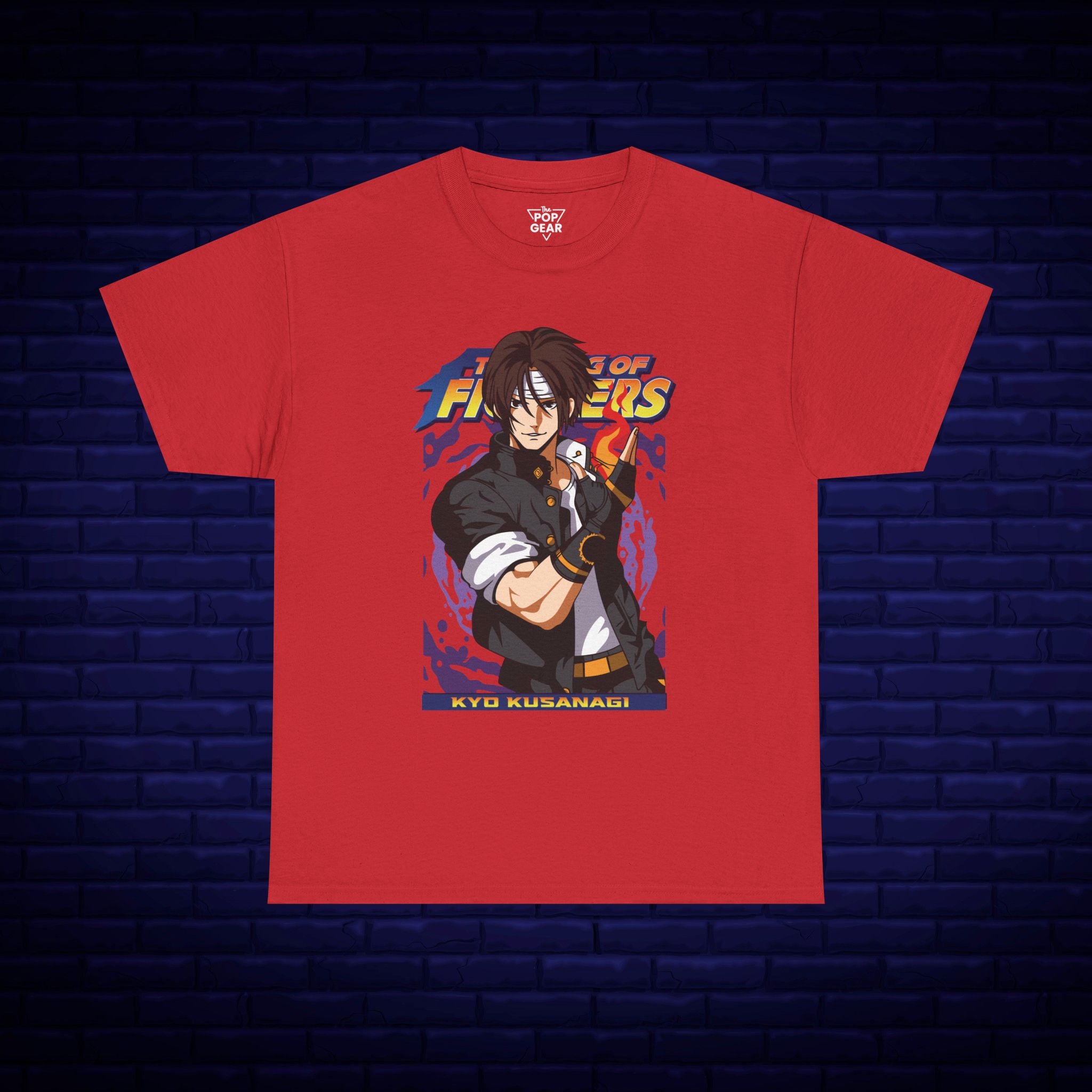 Kyo Kusanagi Graphic Tee - Unisex Heavy Cotton T-Shirt for Gamers