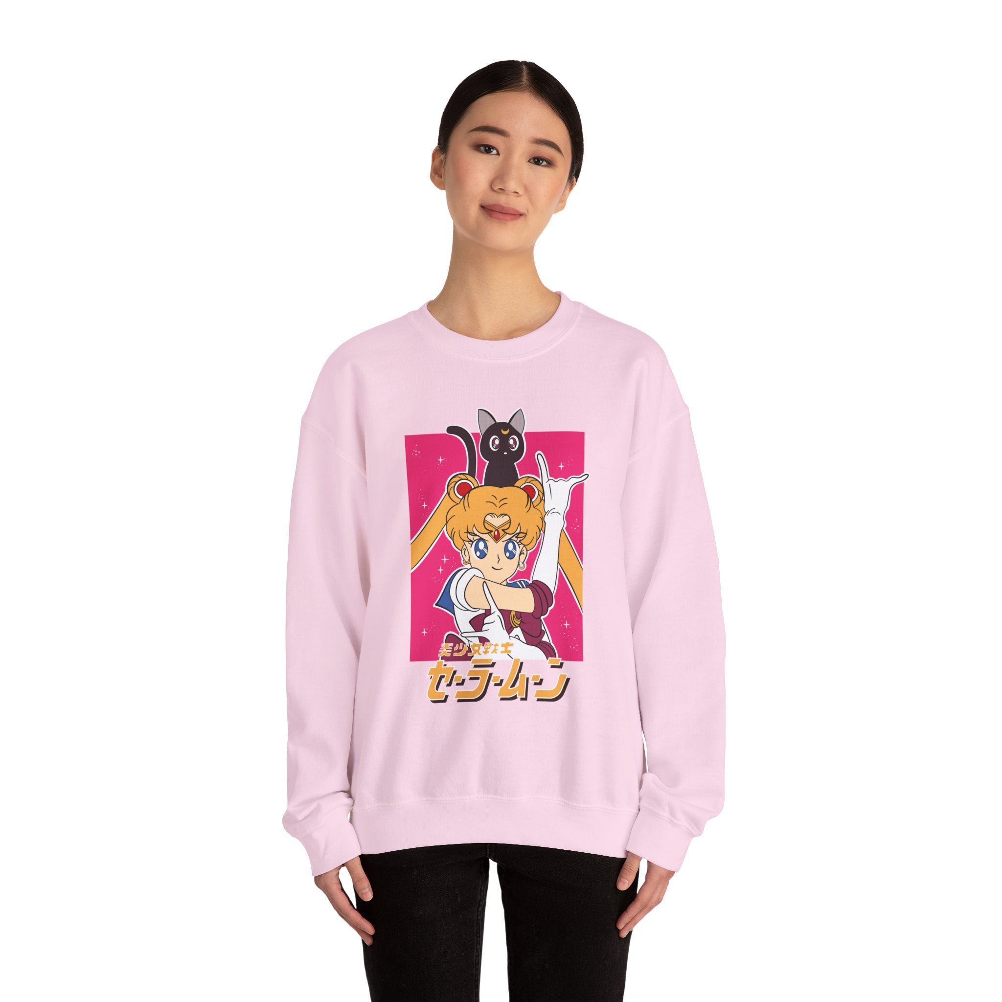 Anime-Inspired Unisex Heavy Blend™ Crewneck Sweatshirt - Sailor Moon Design