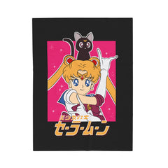 Sailor Moon Velveteen Plush Blanket - Cozy Anime Throw for Fans