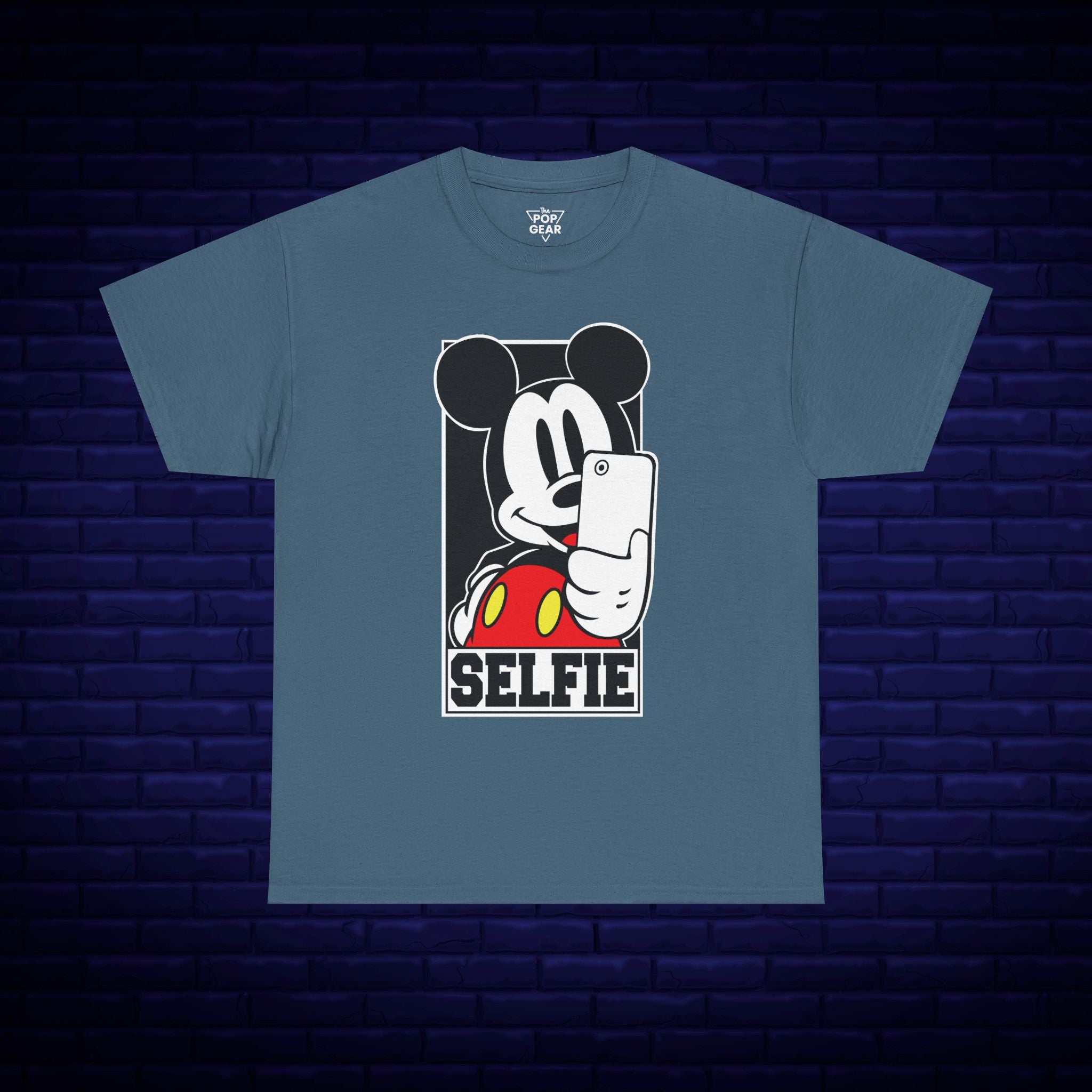 Mickey Mouse Selfie Unisex Heavy Cotton Tee