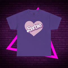 Barbie Heart Unisex Heavy Cotton Tee - Perfect for Fans & Gifts