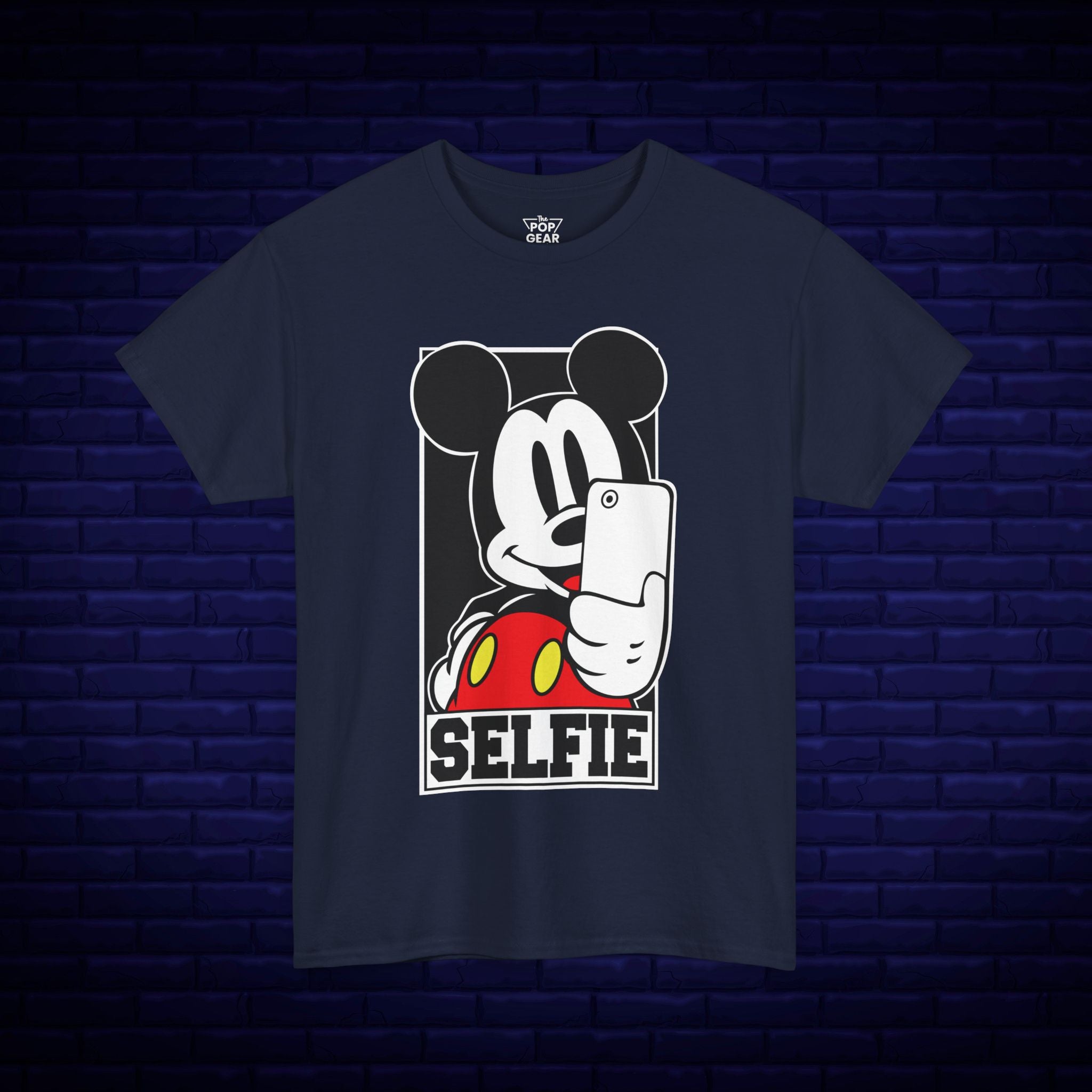 Mickey Mouse Selfie Unisex Heavy Cotton Tee