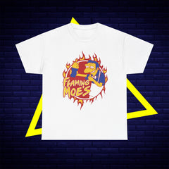 Flaming Moe's Unisex Heavy Cotton Tee - Fun Nostalgic T-Shirt for Fans