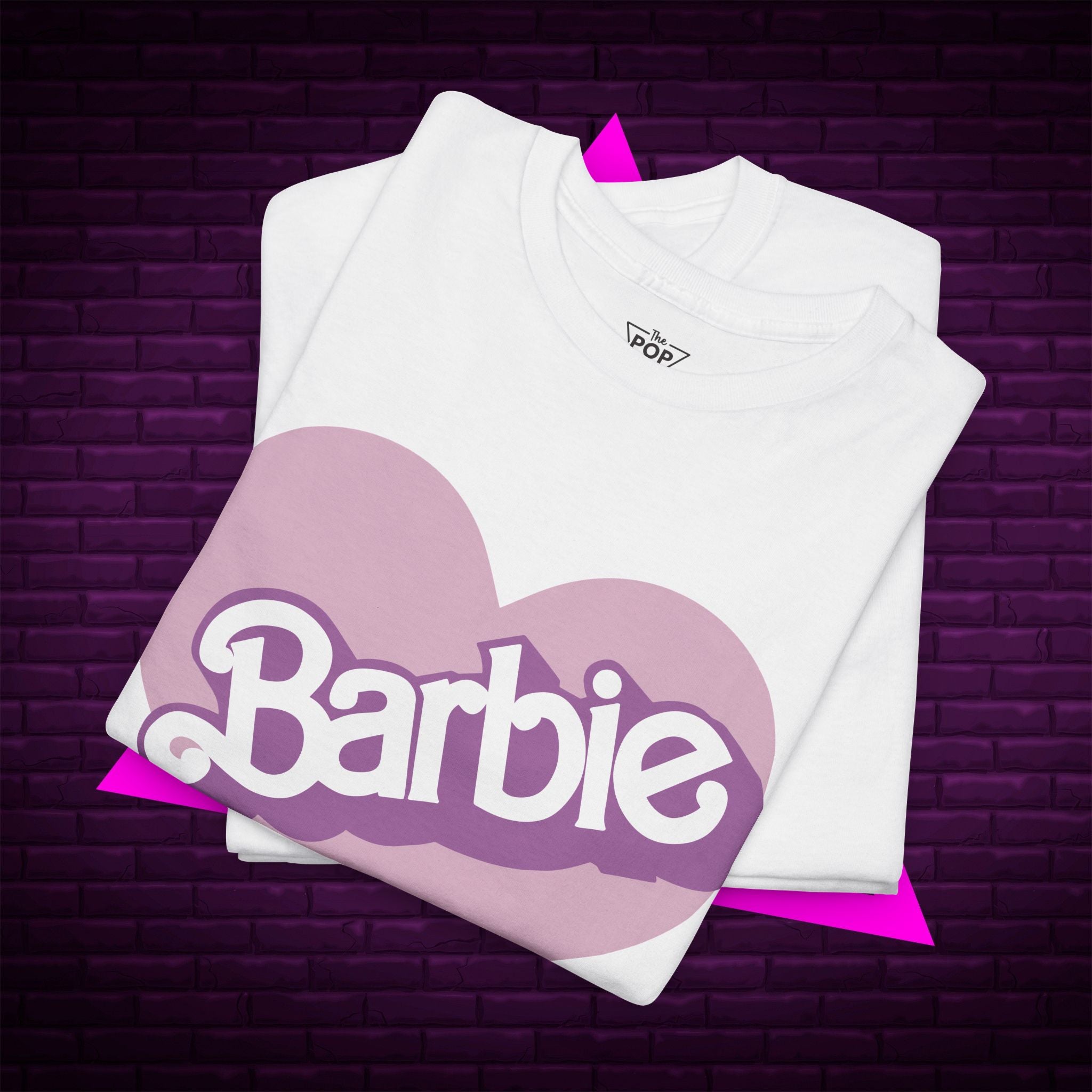 Barbie Heart Unisex Heavy Cotton Tee - Perfect for Fans & Gifts