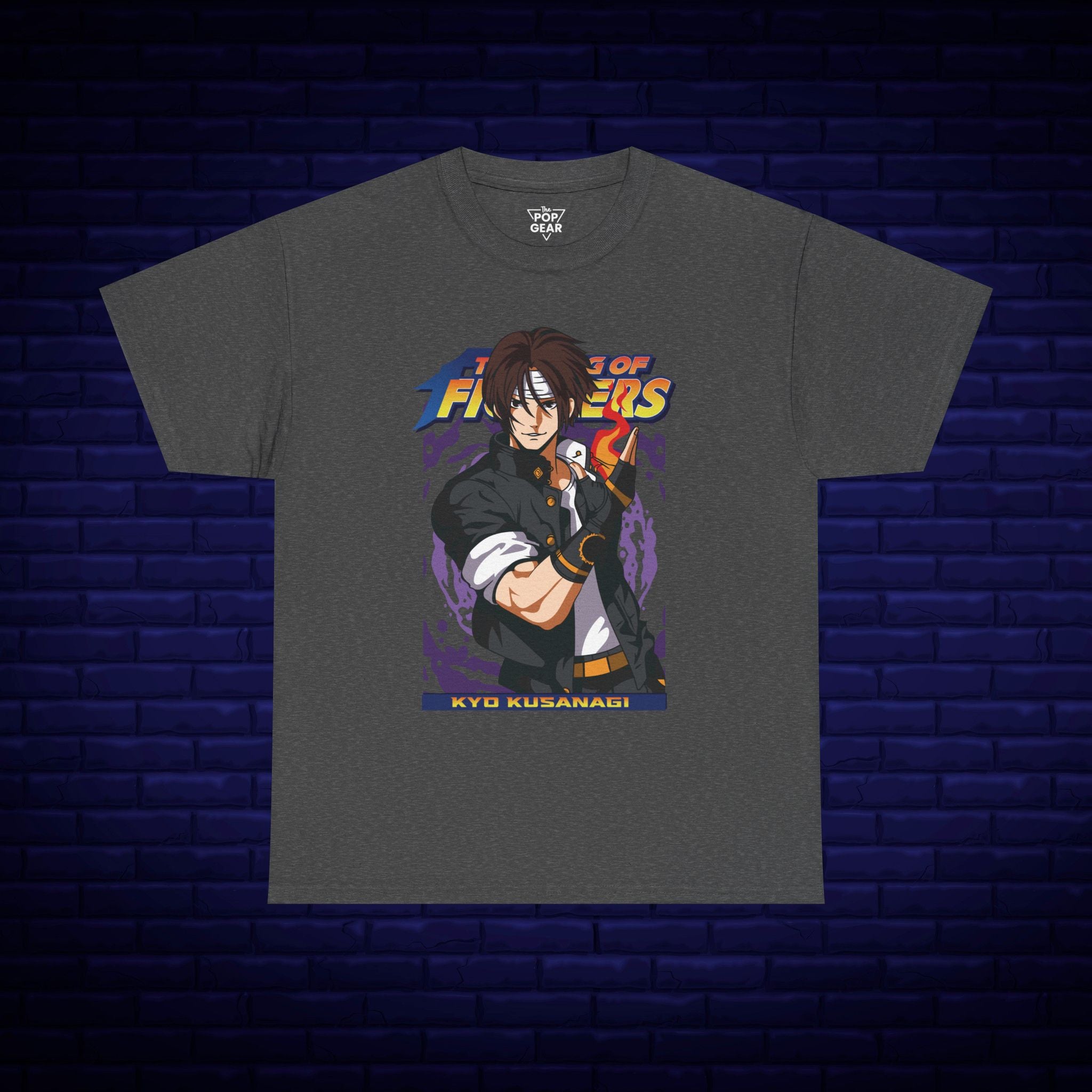 Kyo Kusanagi Graphic Tee - Unisex Heavy Cotton T-Shirt for Gamers