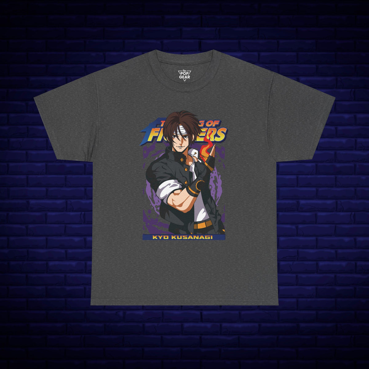 Kyo Kusanagi Graphic Tee - Unisex Heavy Cotton T-Shirt for Gamers