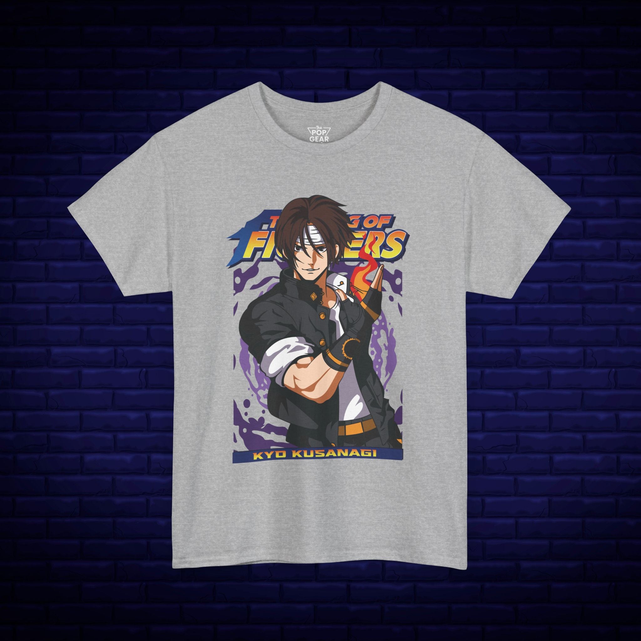 Kyo Kusanagi Graphic Tee - Unisex Heavy Cotton T-Shirt for Gamers