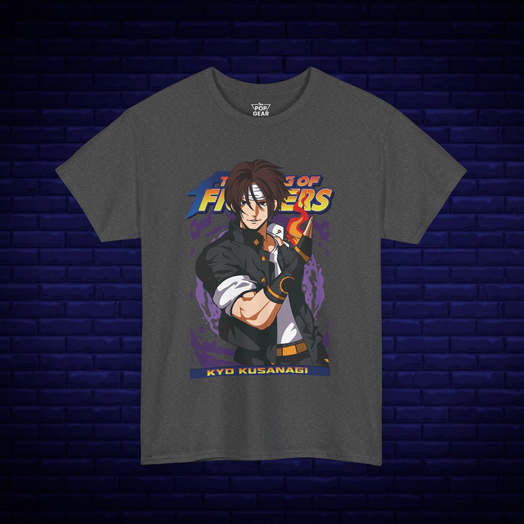 Kyo Kusanagi Graphic Tee - Unisex Heavy Cotton T-Shirt for Gamers