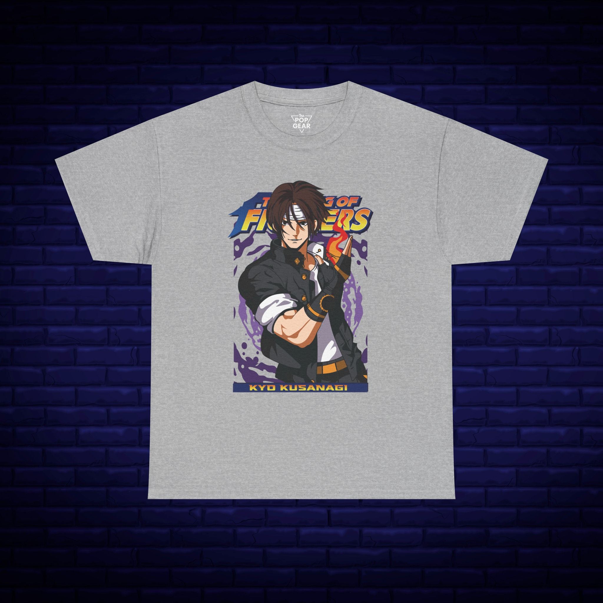 Kyo Kusanagi Graphic Tee - Unisex Heavy Cotton T-Shirt for Gamers