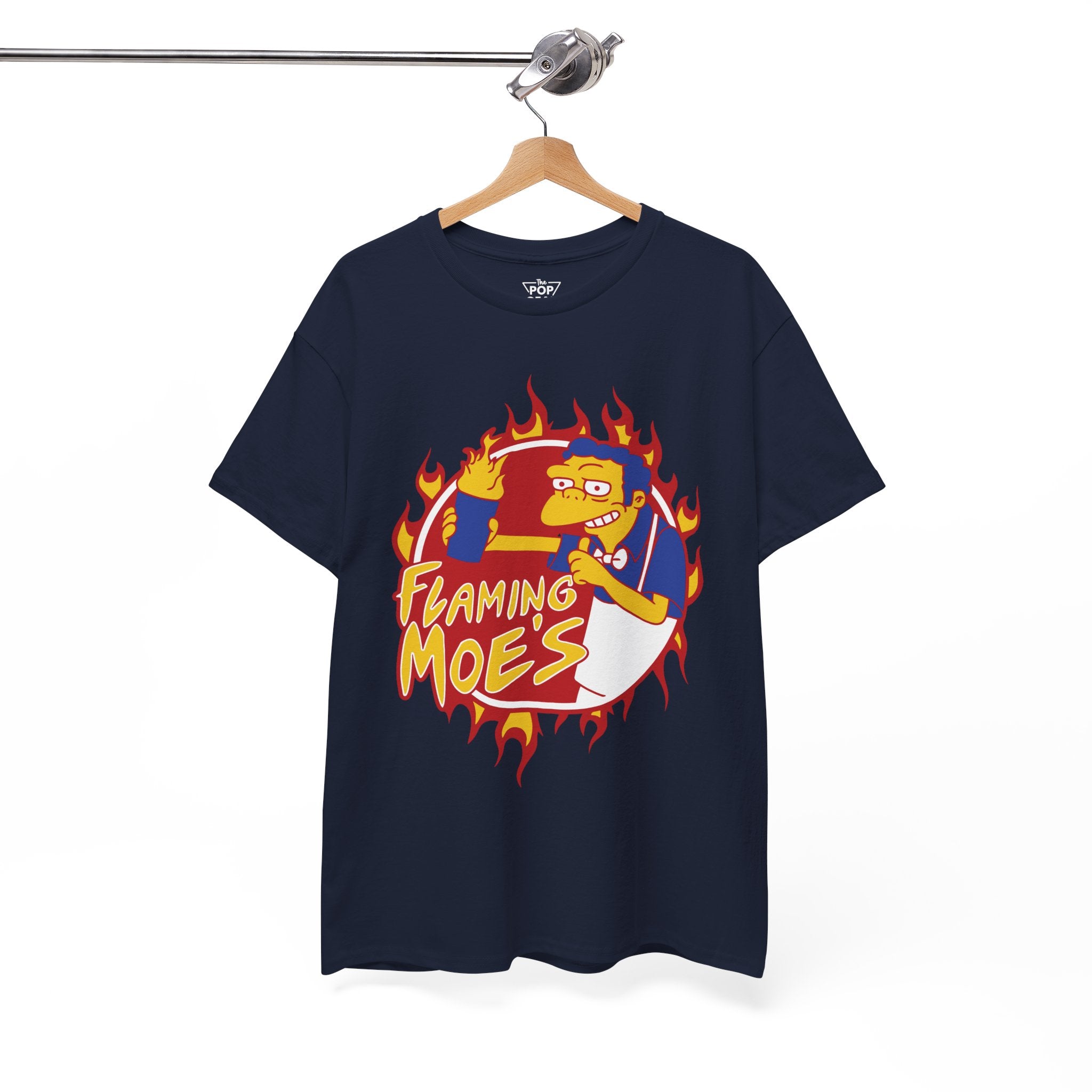 Flaming Moe's Unisex Heavy Cotton Tee - Fun Nostalgic T-Shirt for Fans