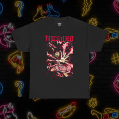 Unisex Heavy Cotton Tee - Nezuko Inspired Graphic T-Shirt for Anime Fans