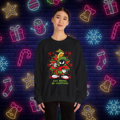 Martian Holiday Sweatshirt - Eat, Drink, Be Martian - Unisex Heavy Blend Crewneck