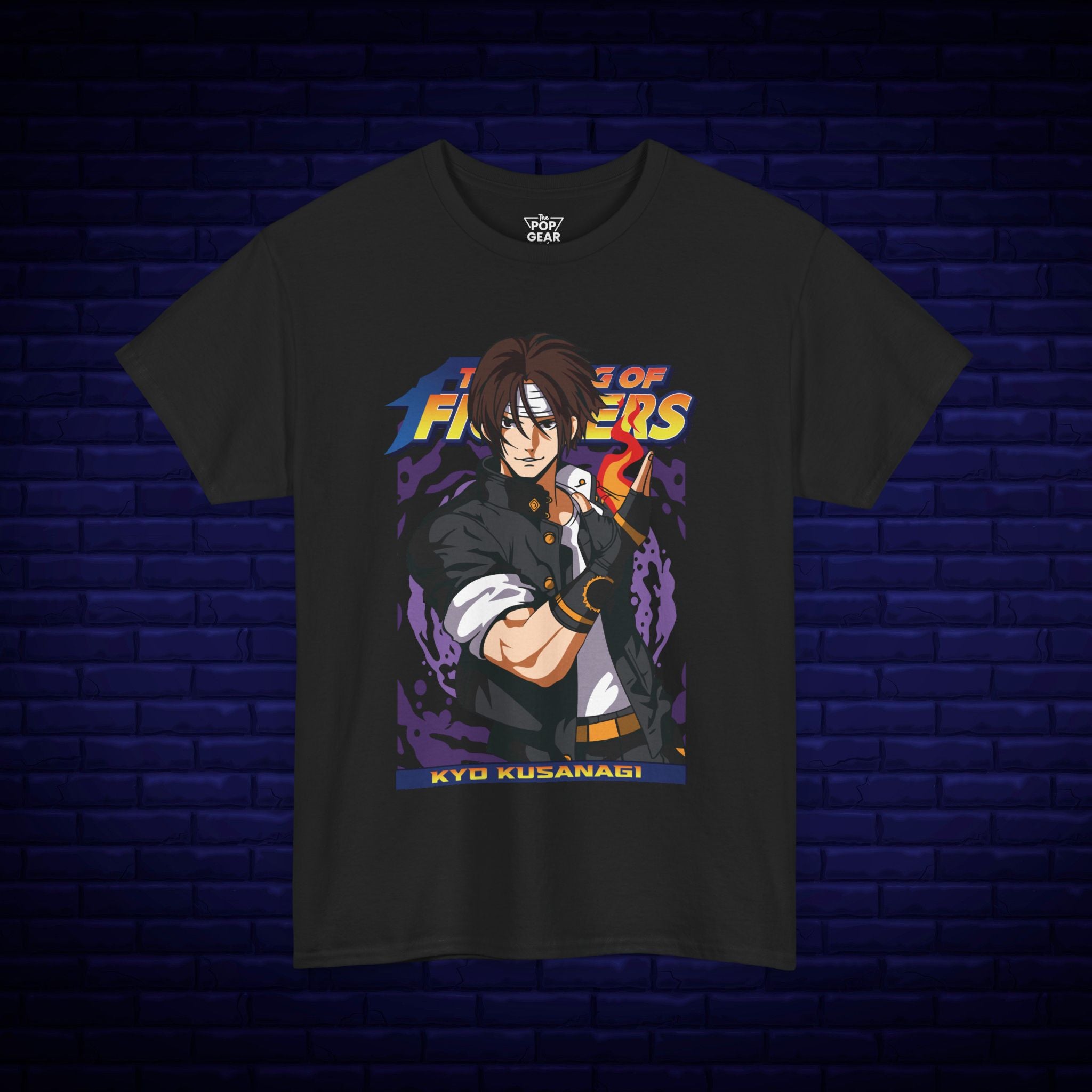 Kyo Kusanagi Graphic Tee - Unisex Heavy Cotton T-Shirt for Gamers