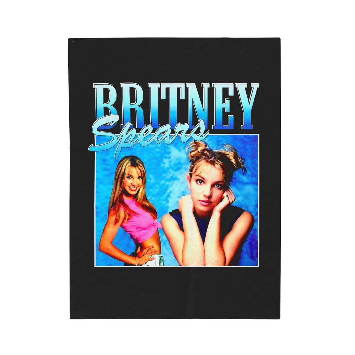 Britney Spears Retro Velveteen Plush Blanket - Nostalgic Throw for Fans