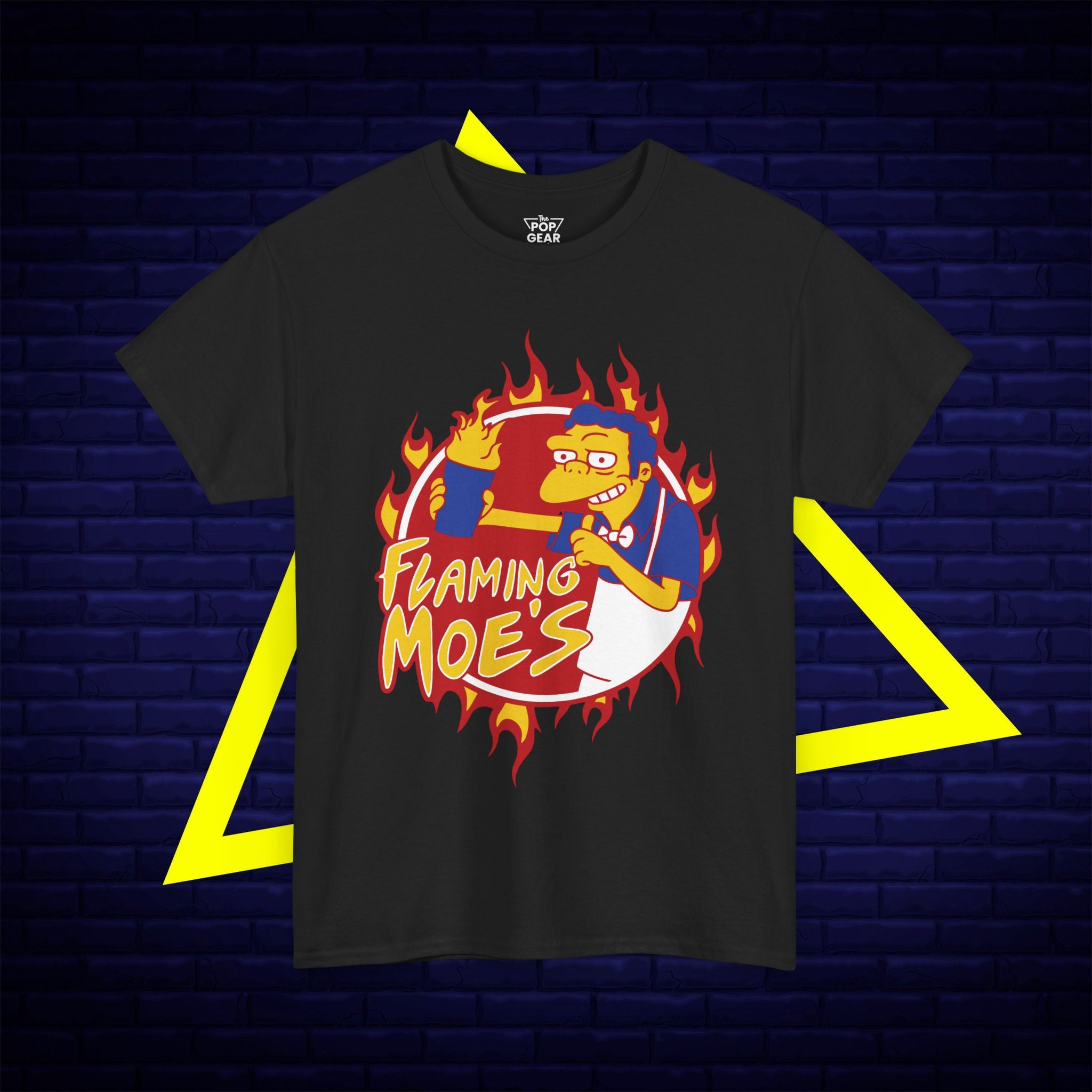 Flaming Moe's Unisex Heavy Cotton Tee - Fun Nostalgic T-Shirt for Fans