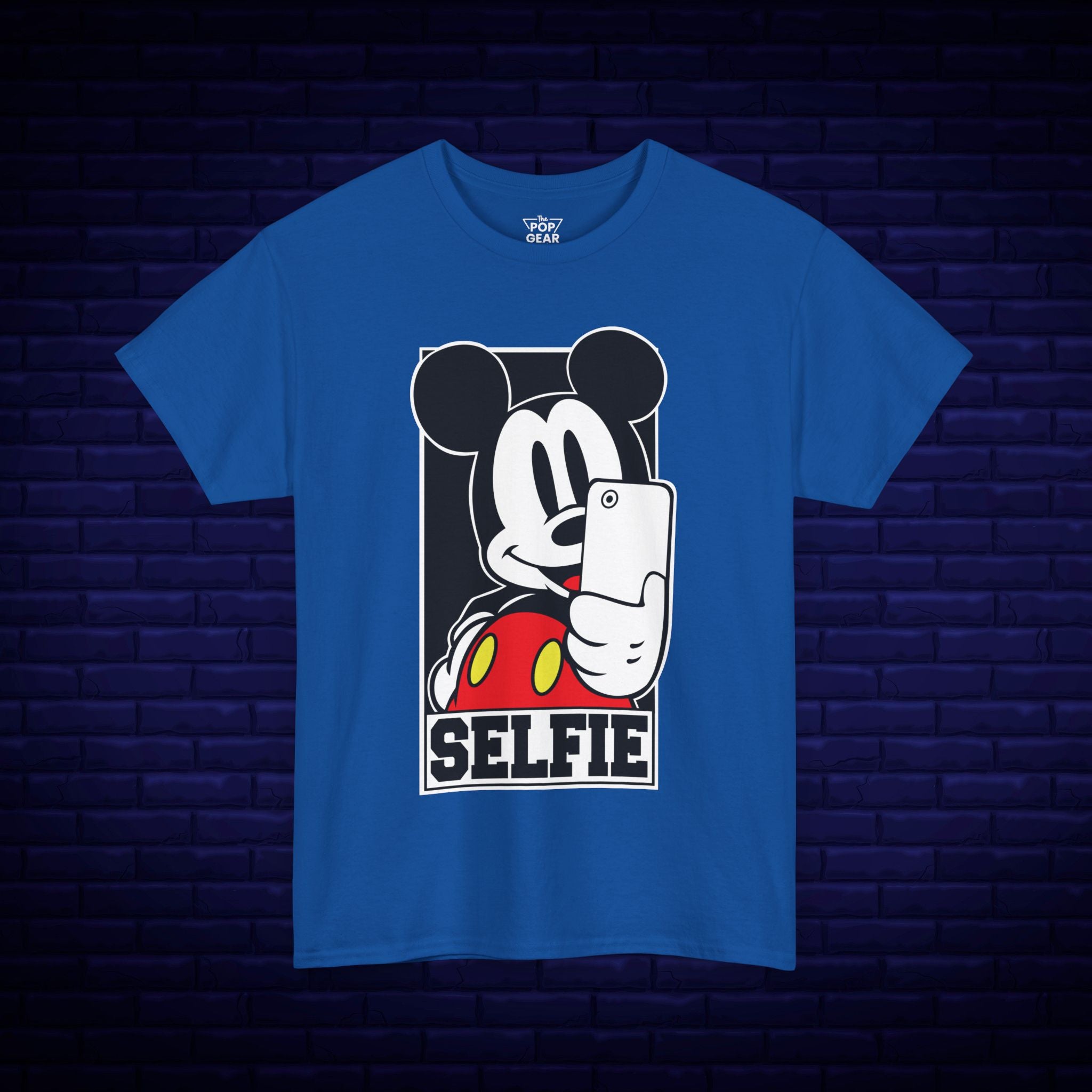 Mickey Mouse Selfie Unisex Heavy Cotton Tee