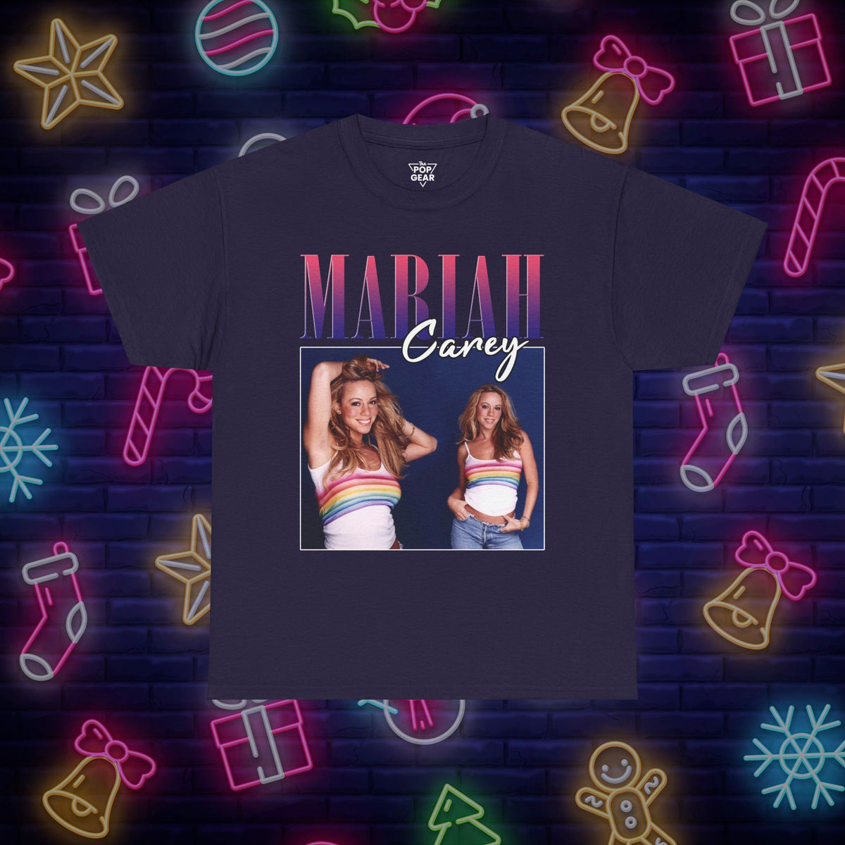 Mariah Carey Retro Unisex Heavy Cotton Tee - Vibrant Pop Culture Tee for Music Lovers