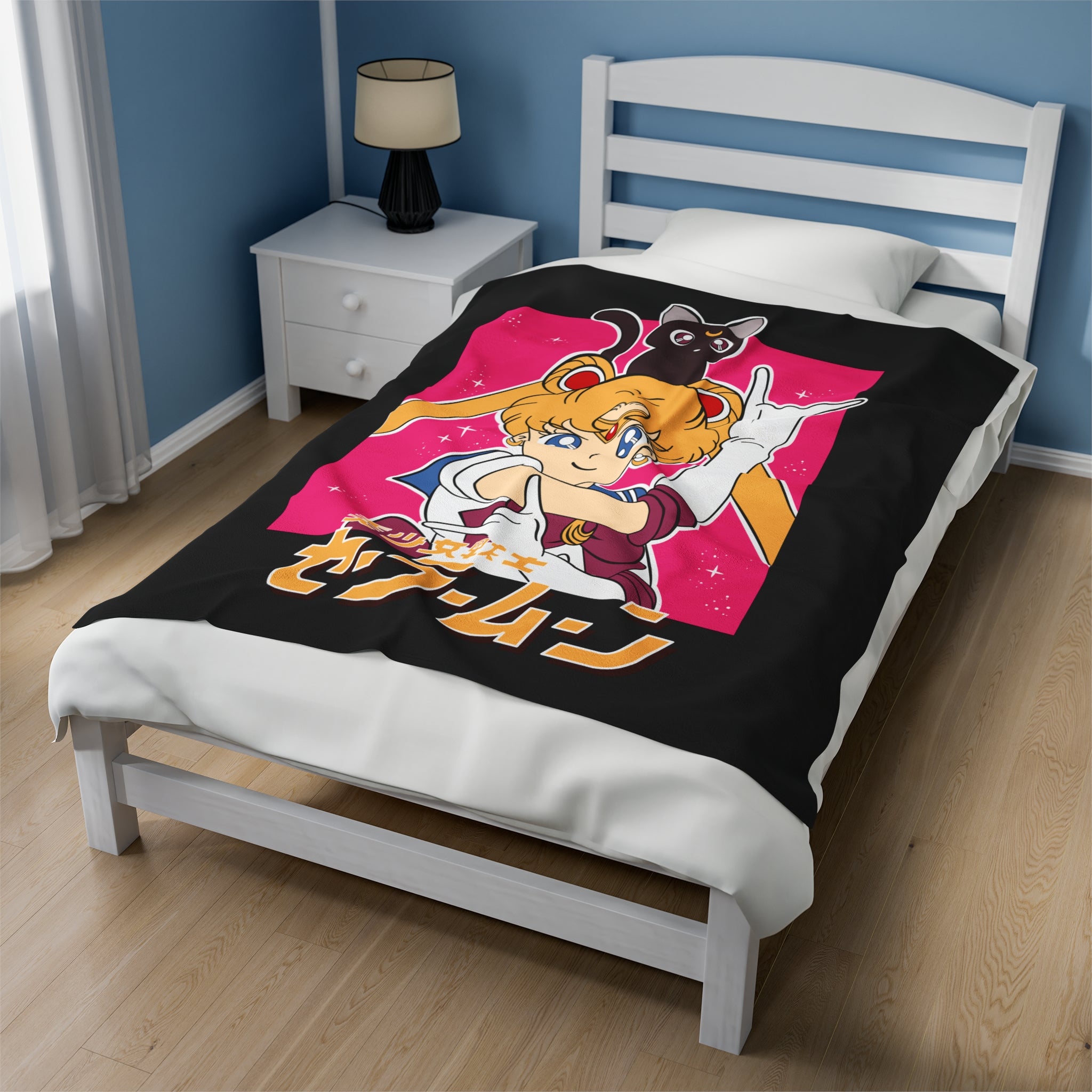 Sailor Moon Velveteen Plush Blanket - Cozy Anime Throw for Fans