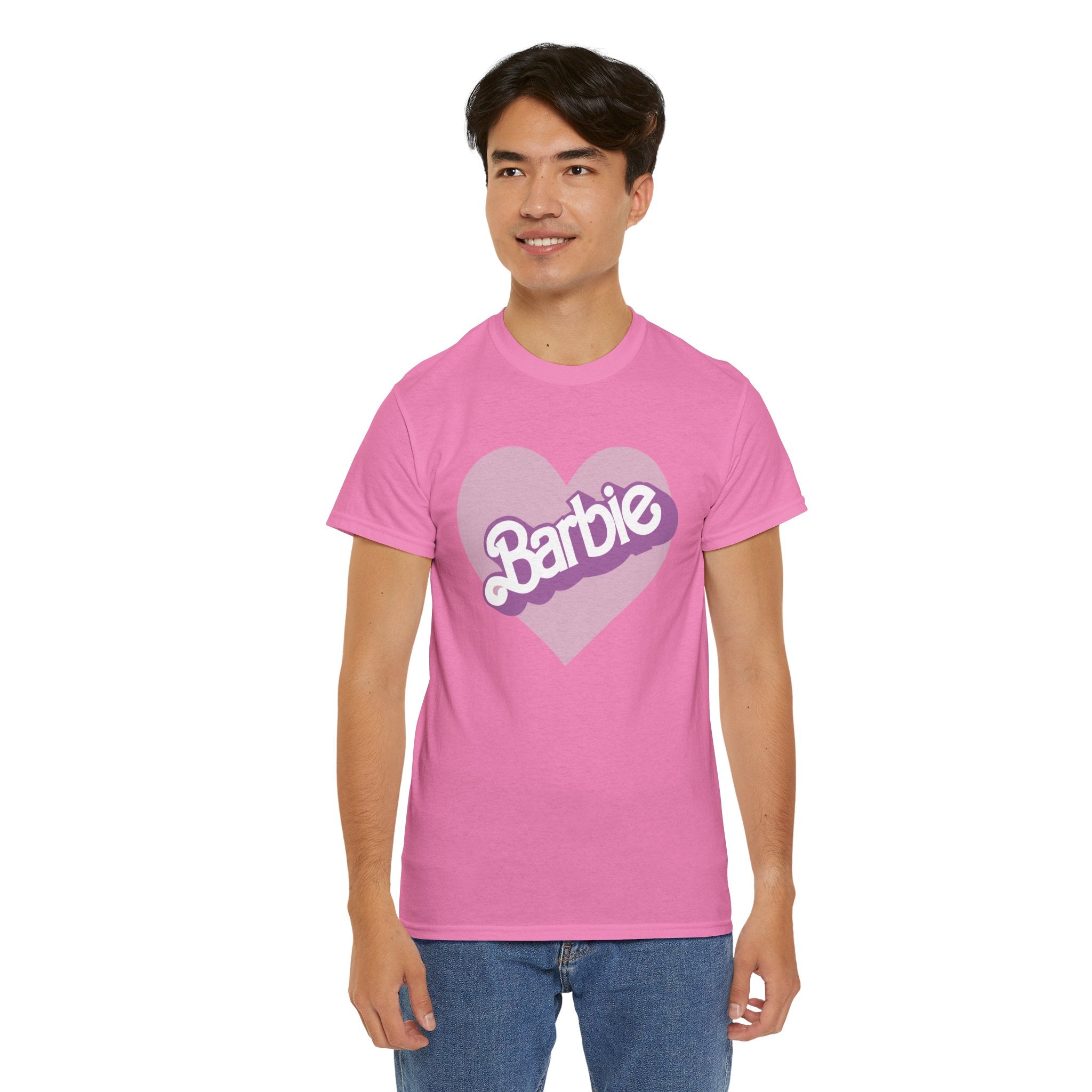 Barbie Heart Unisex Heavy Cotton Tee - Perfect for Fans & Gifts
