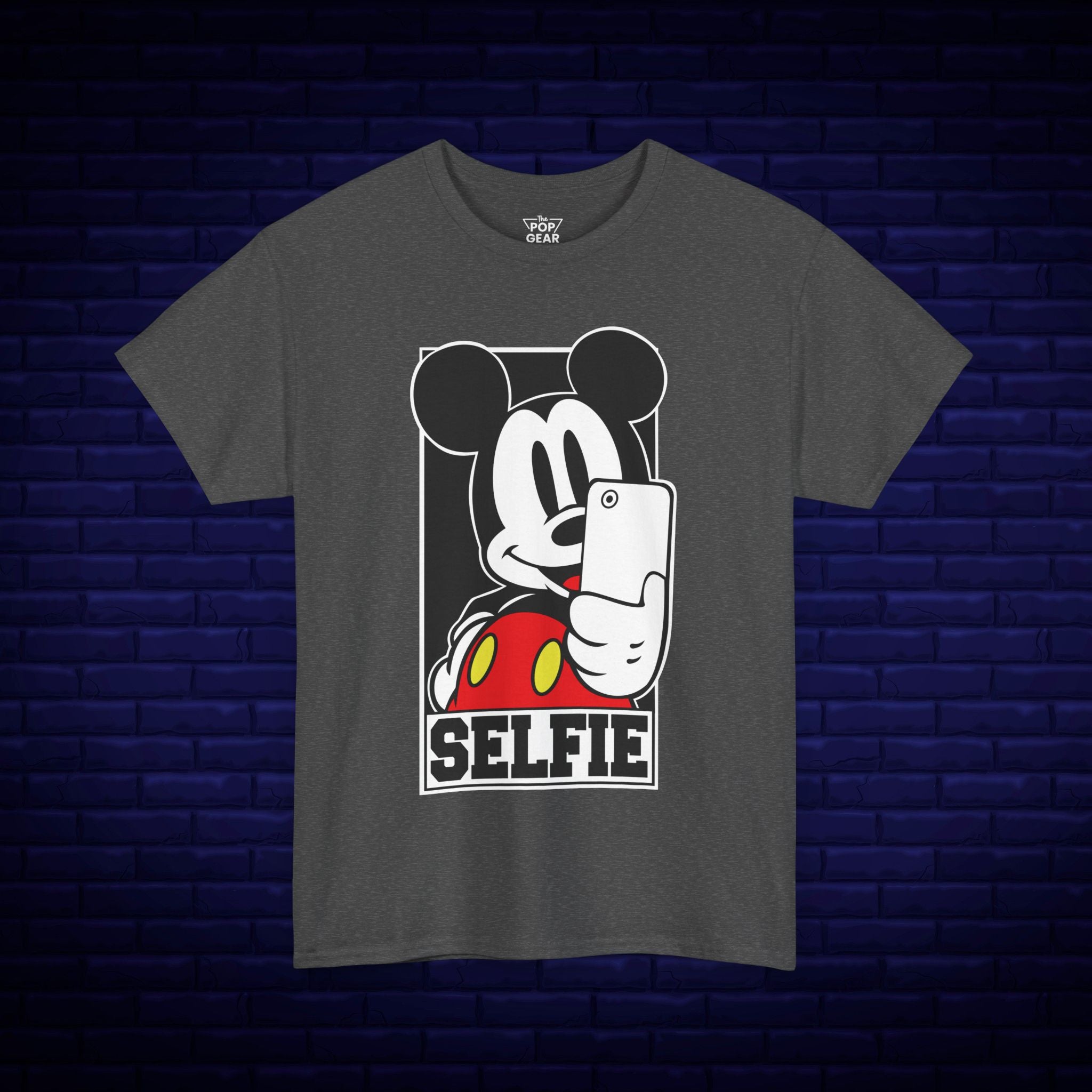 Mickey Mouse Selfie Unisex Heavy Cotton Tee