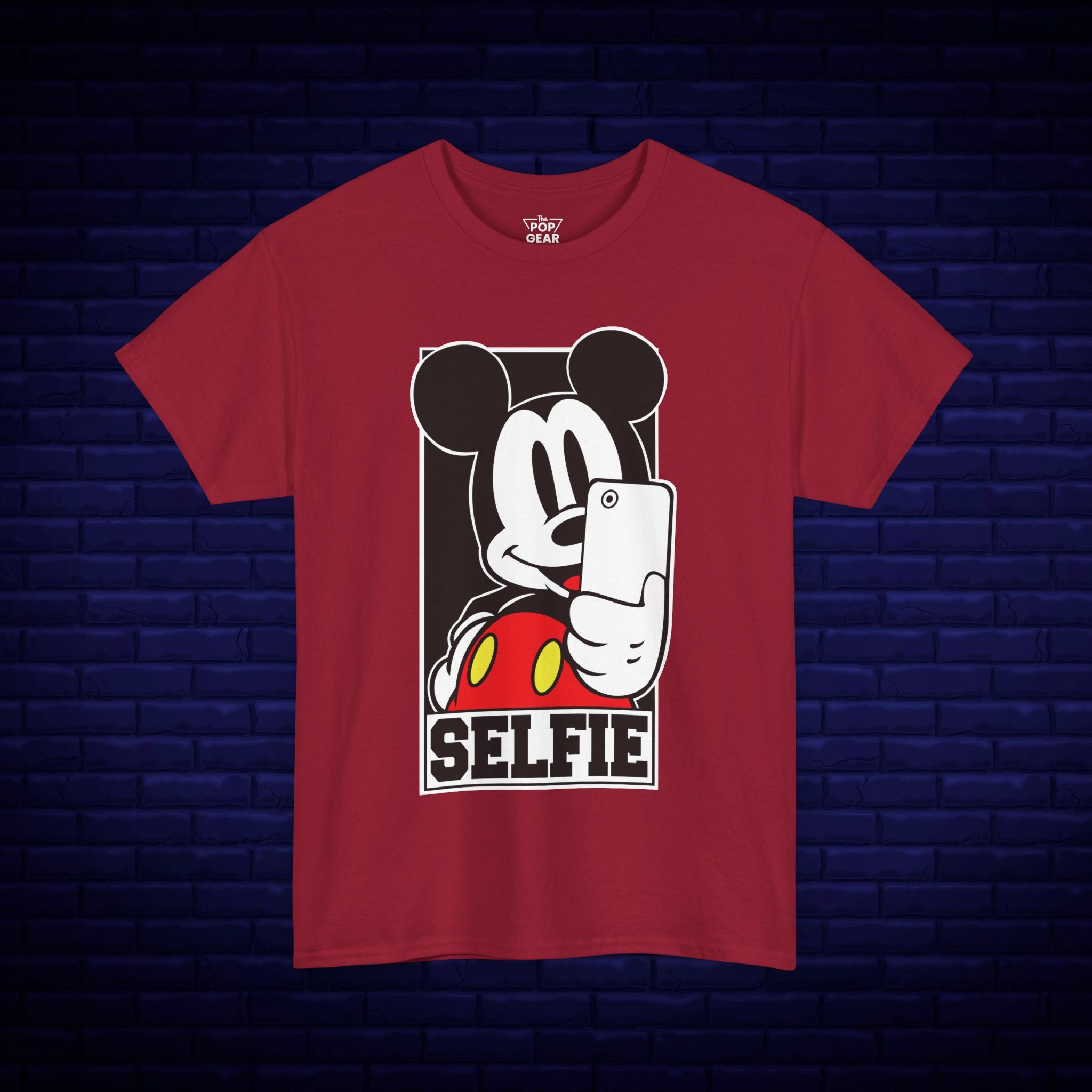 Mickey Mouse Selfie Unisex Heavy Cotton Tee