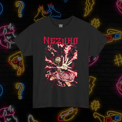 Unisex Heavy Cotton Tee - Nezuko Inspired Graphic T-Shirt for Anime Fans