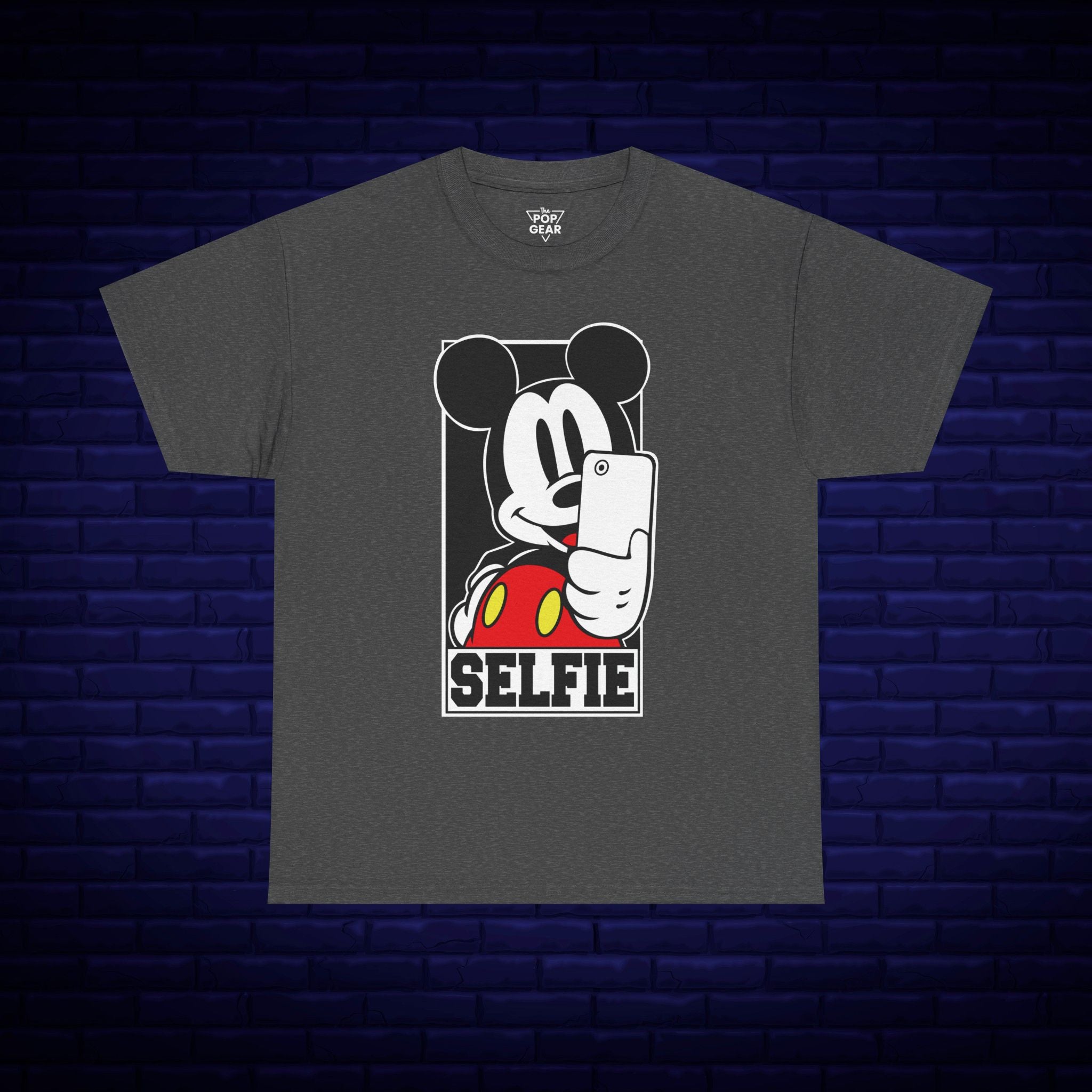 Mickey Mouse Selfie Unisex Heavy Cotton Tee