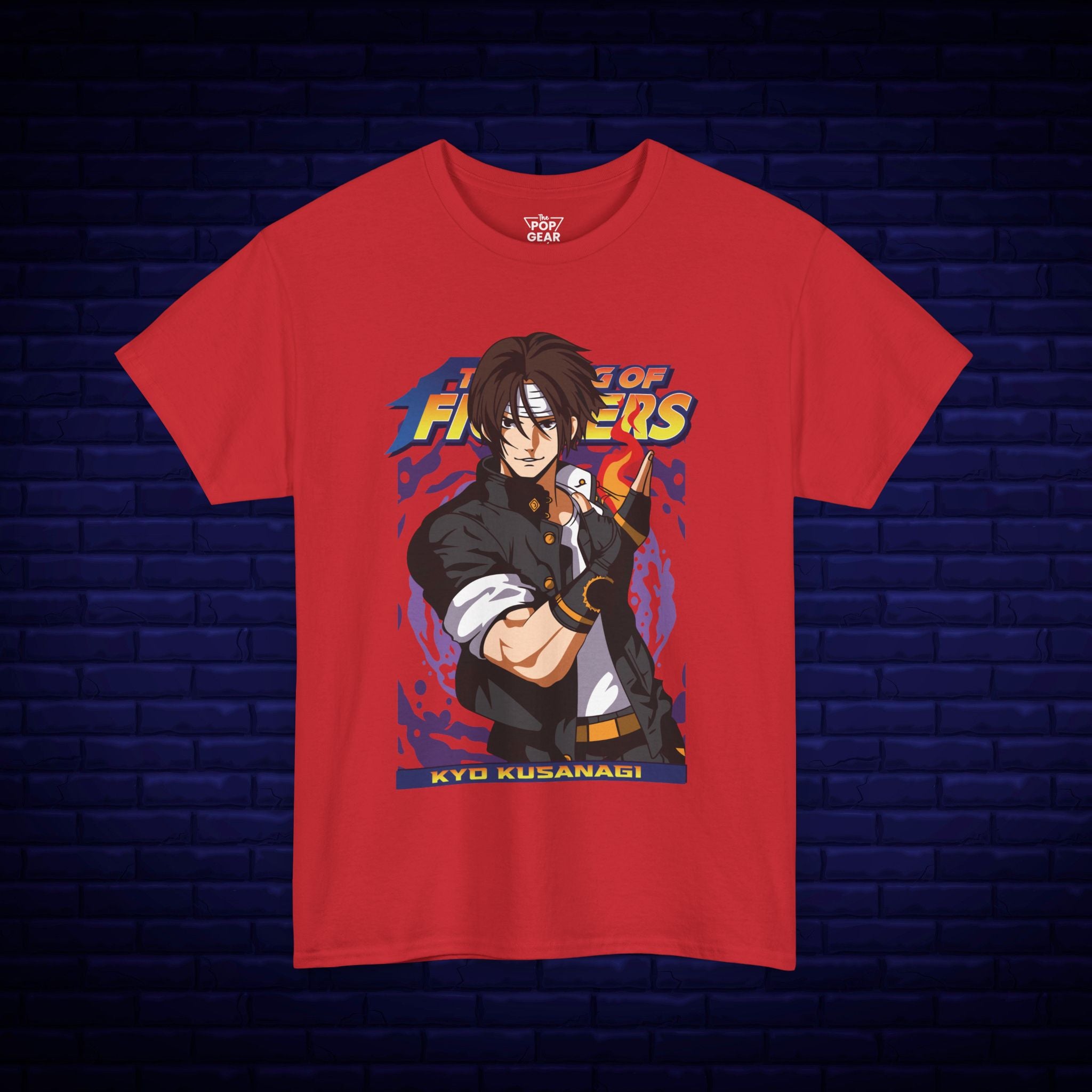 Kyo Kusanagi Graphic Tee - Unisex Heavy Cotton T-Shirt for Gamers