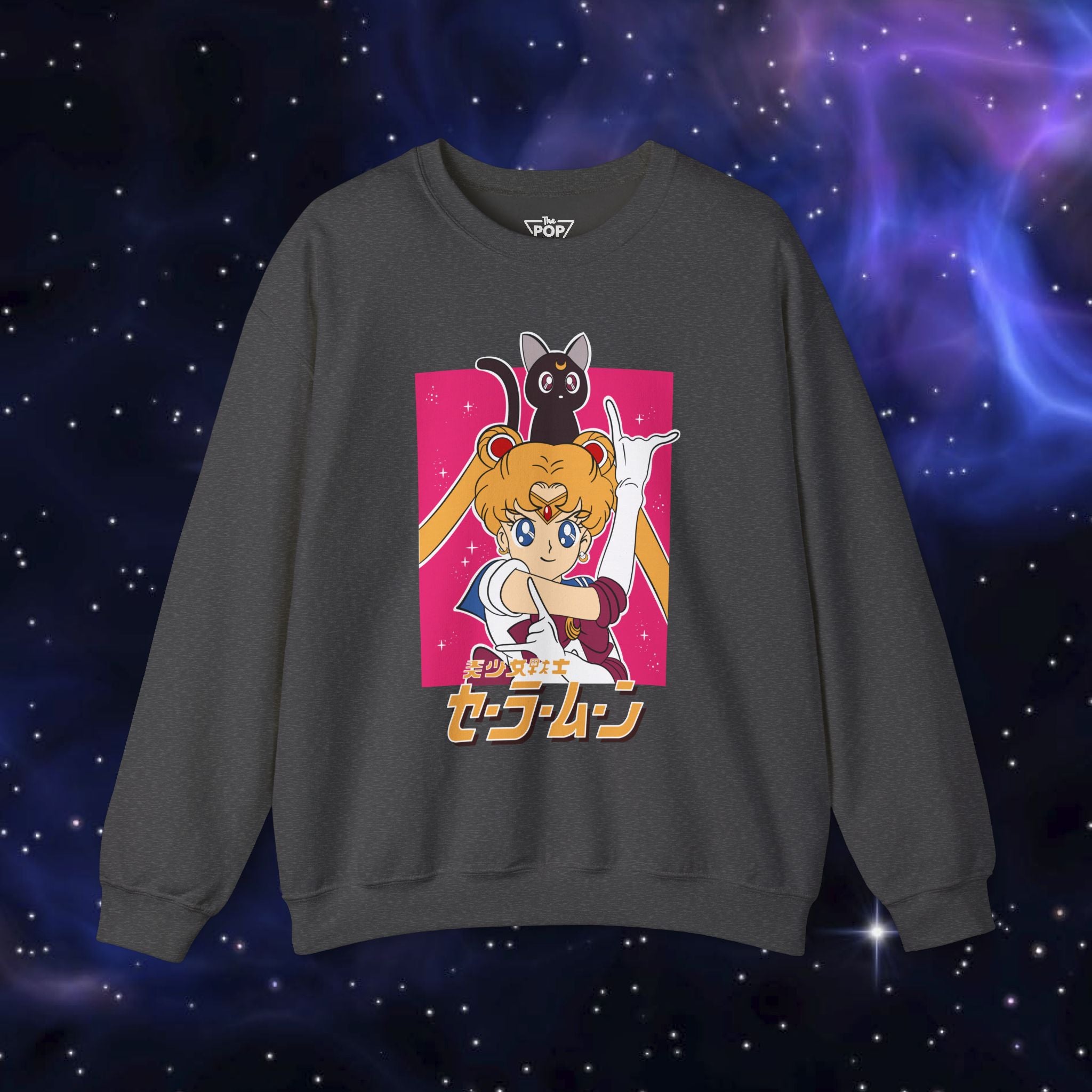 Anime-Inspired Unisex Heavy Blend™ Crewneck Sweatshirt - Sailor Moon Design