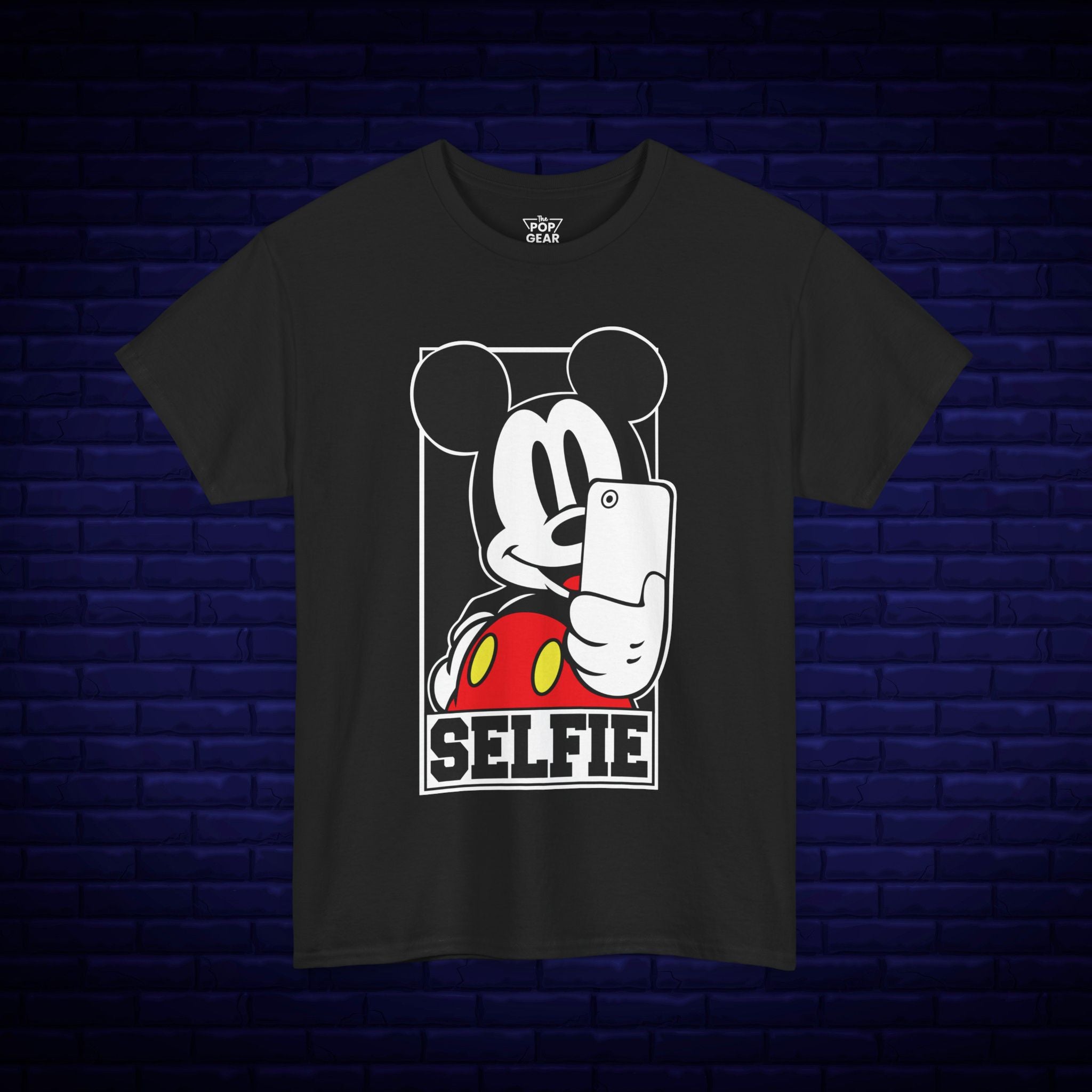 Mickey Mouse Selfie Unisex Heavy Cotton Tee