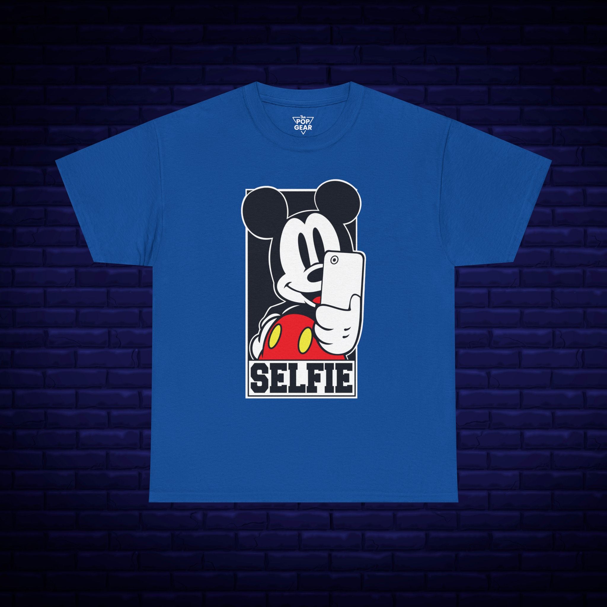 Mickey Mouse Selfie Unisex Heavy Cotton Tee