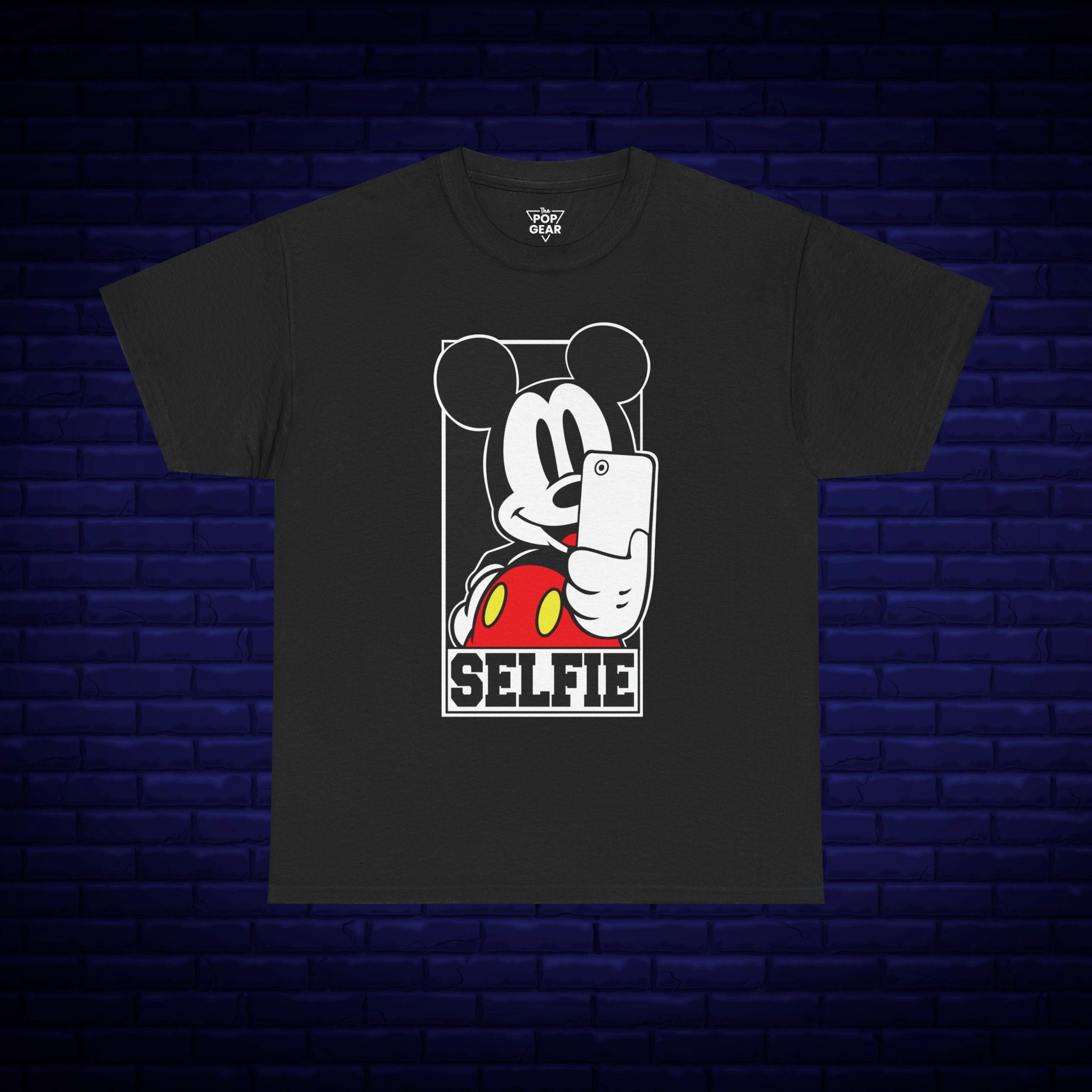 Mickey Mouse Selfie Unisex Heavy Cotton Tee