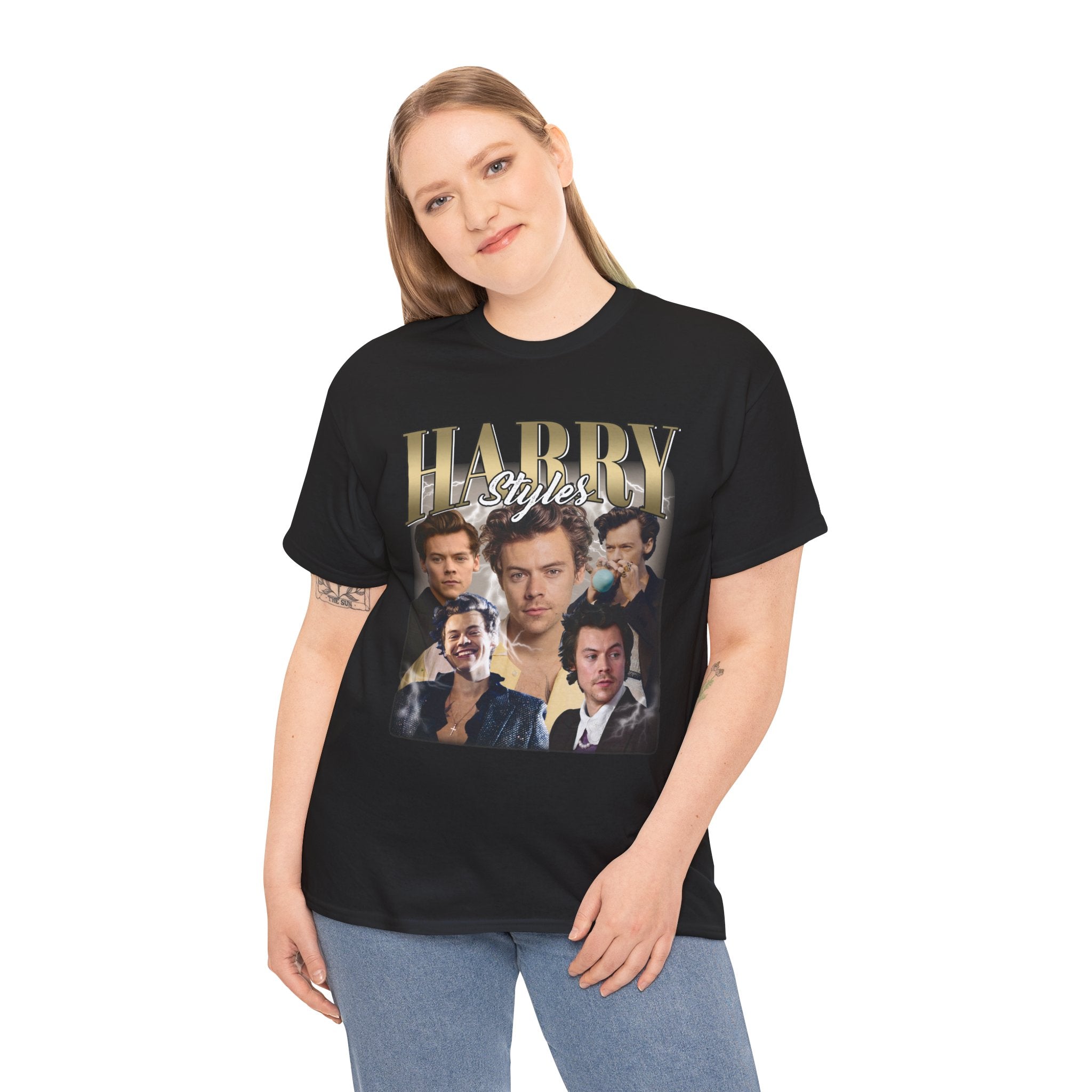 Harry Styles Unisex Heavy Cotton Tee - Perfect for Fans and Casual Wear