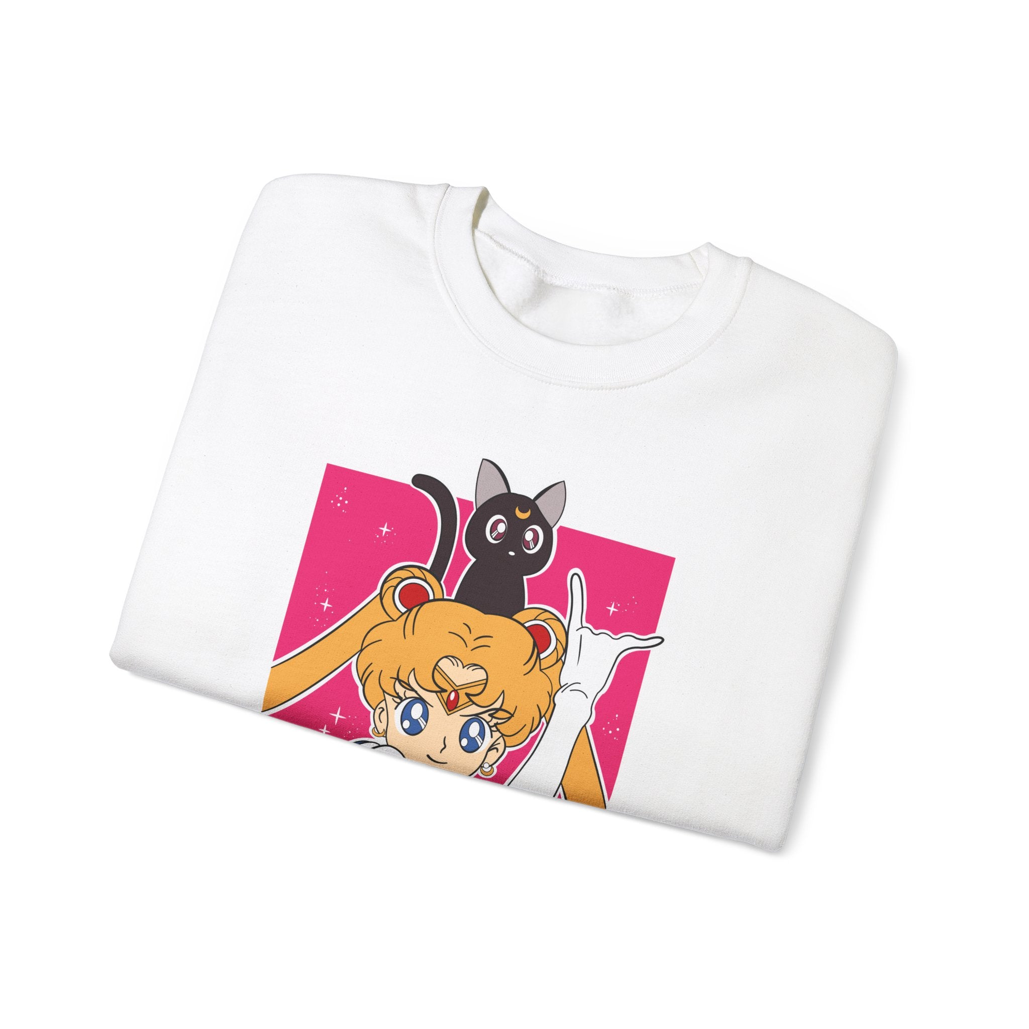 Anime-Inspired Unisex Heavy Blend™ Crewneck Sweatshirt - Sailor Moon Design