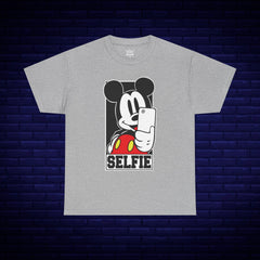 Mickey Mouse Selfie Unisex Heavy Cotton Tee