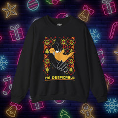 Funny Holiday Sweatshirt - I'm Despicable Duck Crewneck for Christmas Fun