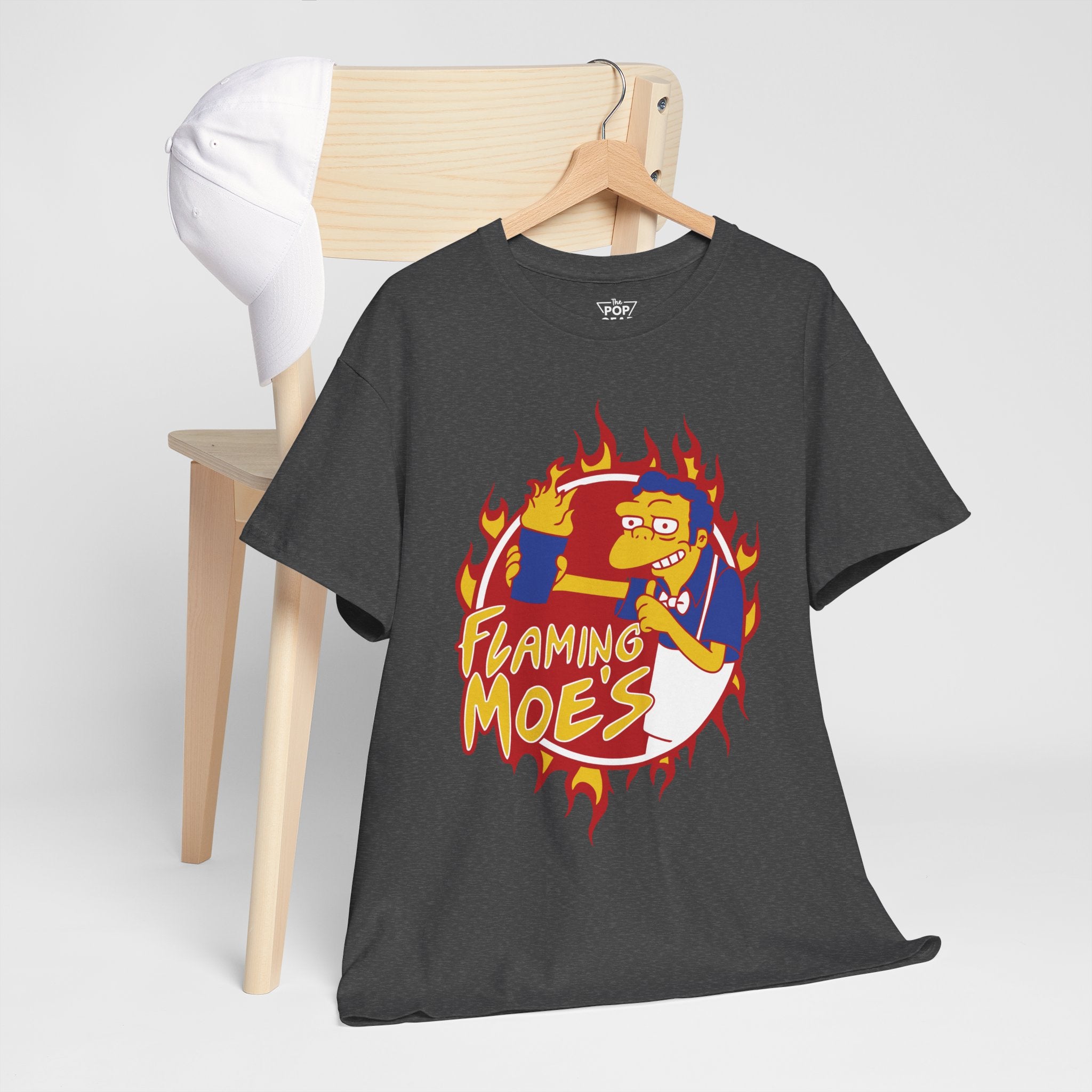 Flaming Moe's Unisex Heavy Cotton Tee - Fun Nostalgic T-Shirt for Fans